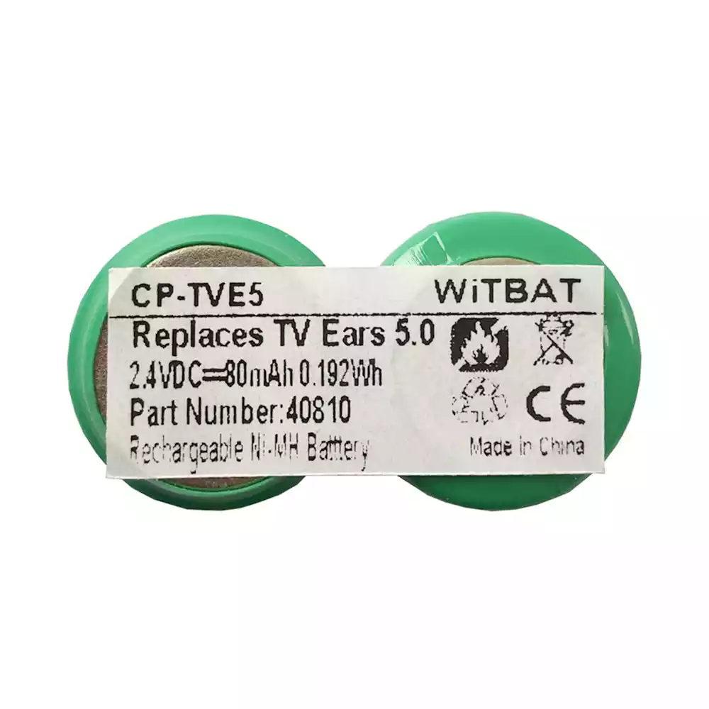 耳機 電池 適用於 TV EARS 5.0