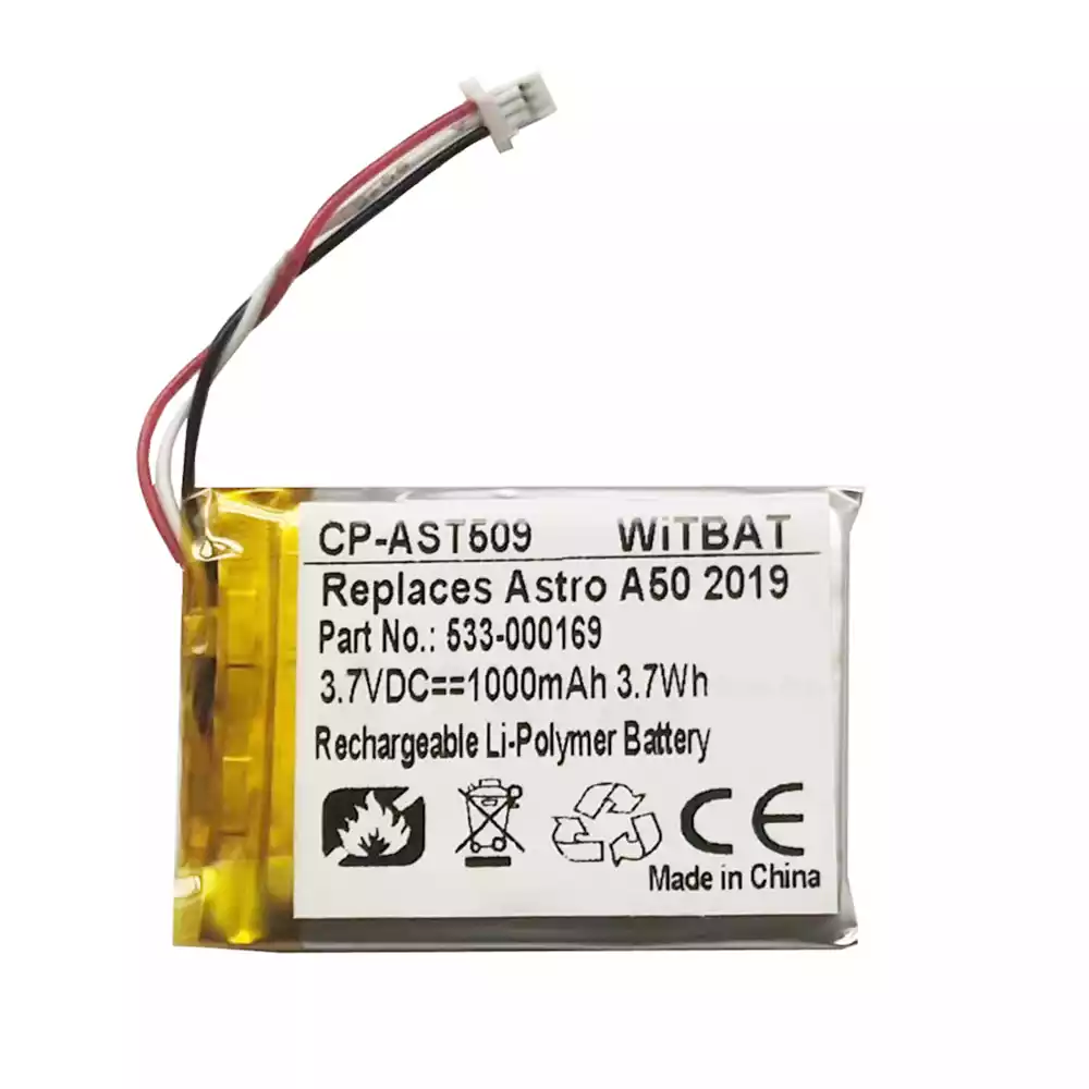 耳機 電池 適用於 Astro A50 2019 2020 2021,623441
