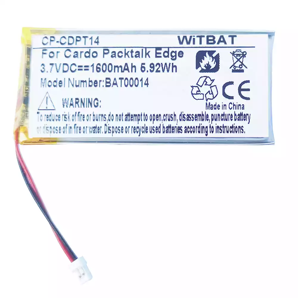 耳機 電池 適用於 Cardo Packtalk Edge,BAT00014