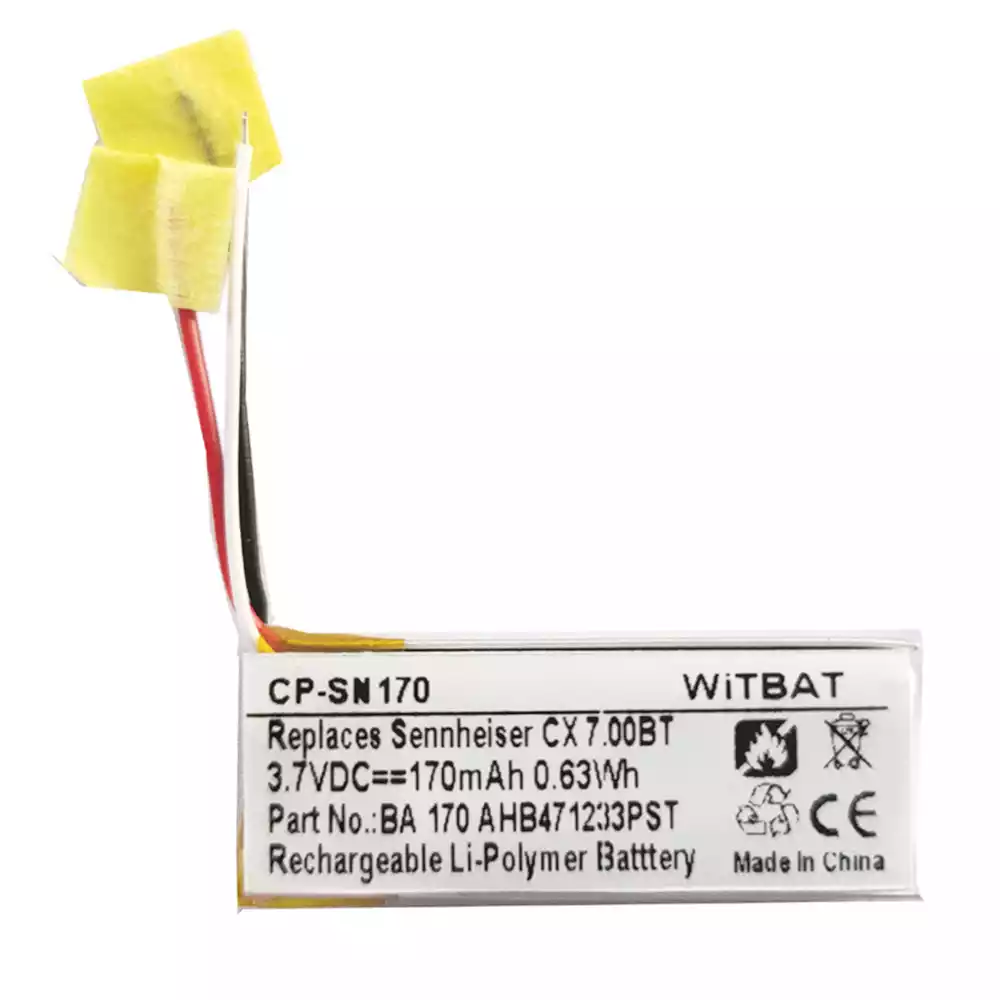 耳機 電池 適用於 BA 170, AHB471233PST 充電盒