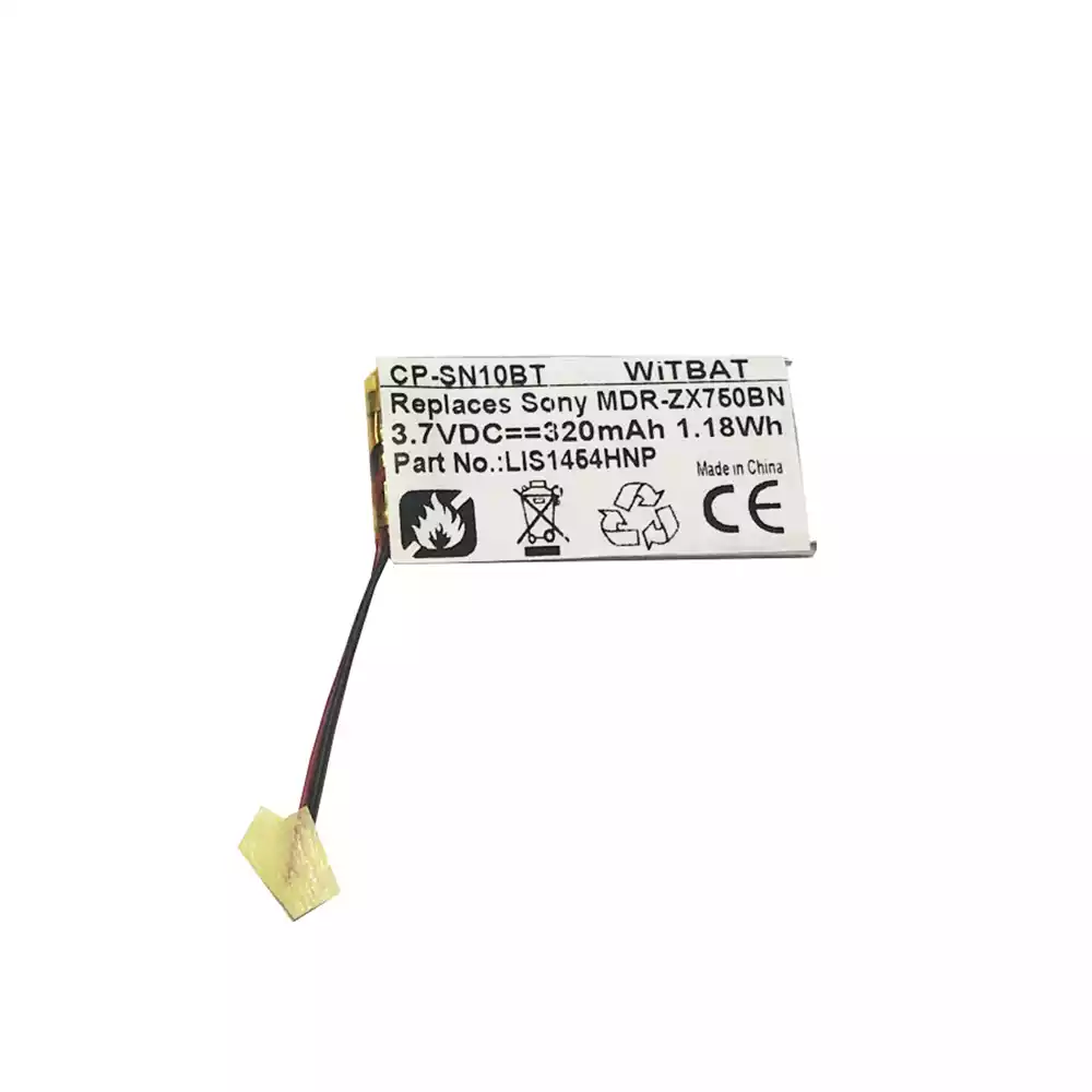 耳機 電池 適用於 Sony MDR-10RBT,MDR-ZX750BN,MDR-ZX770BN,MDR-EX750NA