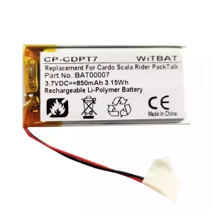 耳機 電池 適用於 Cardo Scala Rider Freecom 1,Scala Rider Freecom 2,Scala Rider Freecom 4
