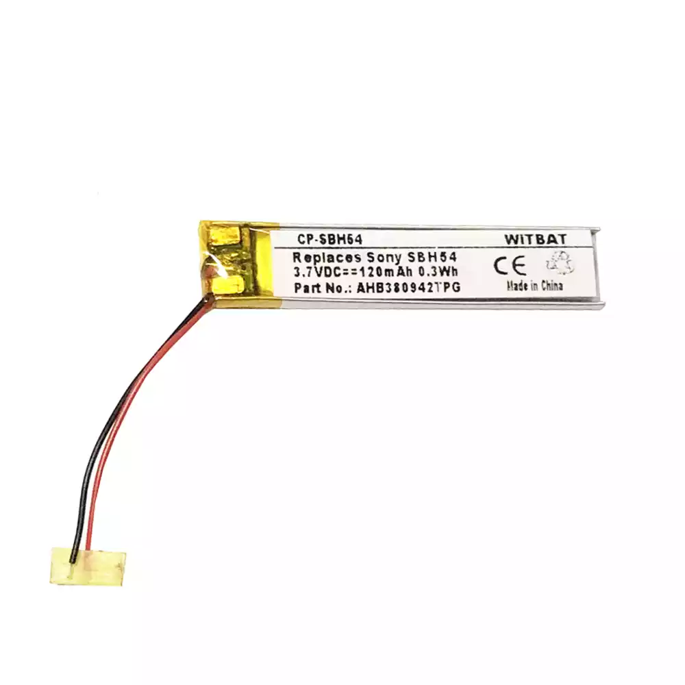 耳機 電池 適用於 Sony SBH54,AHB380942TPG,380942(2 wire)