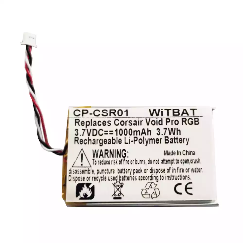 耳機 電池 適用於 Corsair Void Pro RGB,Corsair Virtuoso RGB Wireless SE,VOID RGB ELITE Wireless