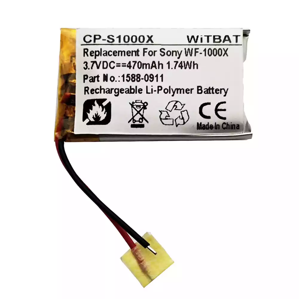 耳機 電池 適用於 Sony WF-1000X,WF-SP700N 充電盒