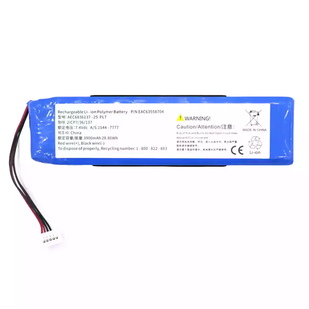 音箱 電池 適用於 LG XBoom GO PL7,AEC6836137-2S