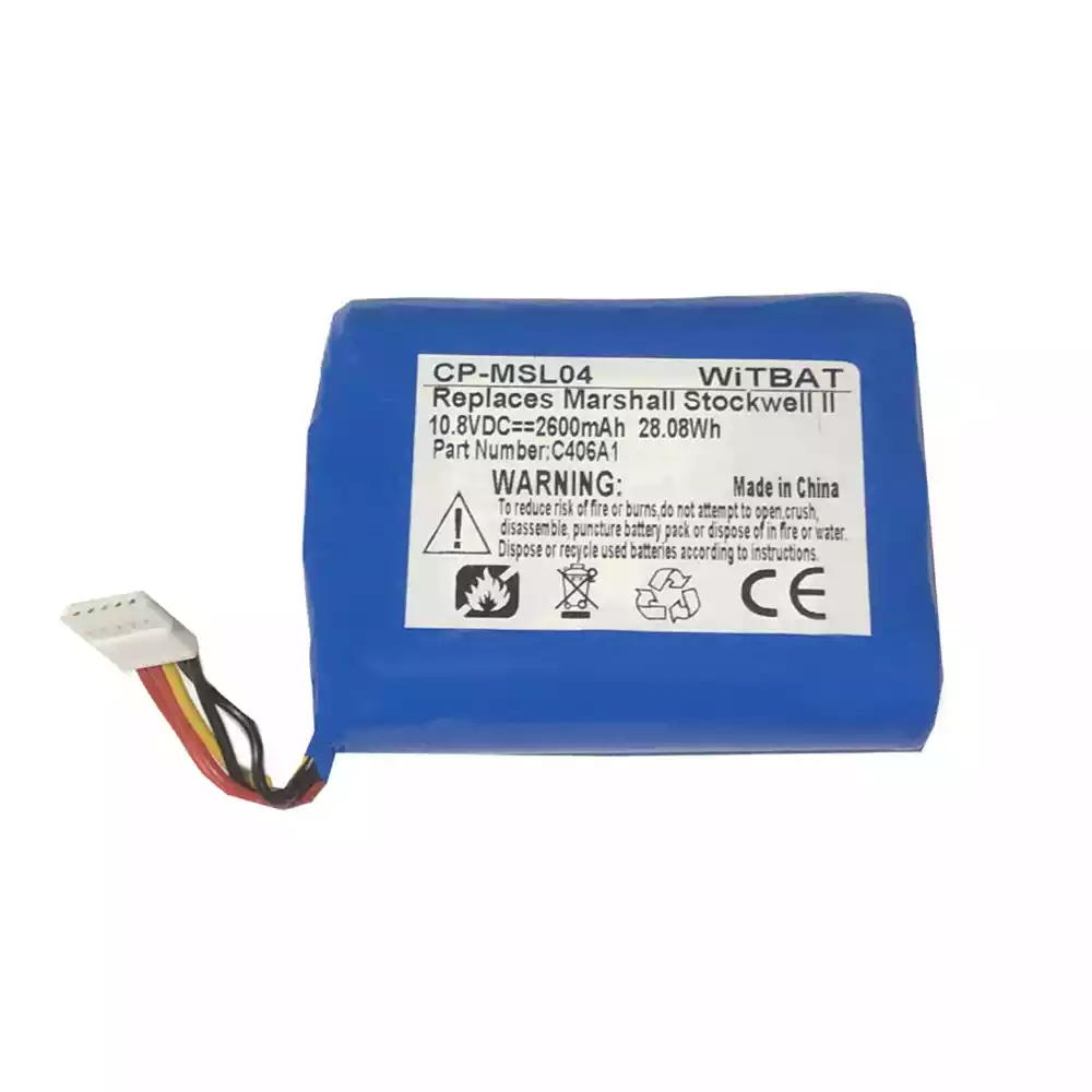 音箱 電池 適用於 Marshall Middleton,Marshall Stockwell II,C406A7,C406A1