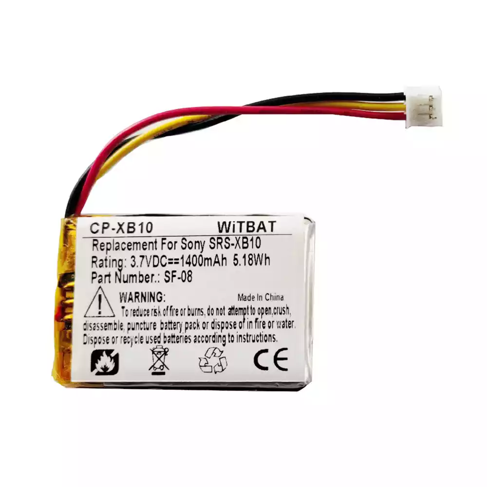 音箱 電池 適用於 Sony SF-08,1-853-641-13,533-000107