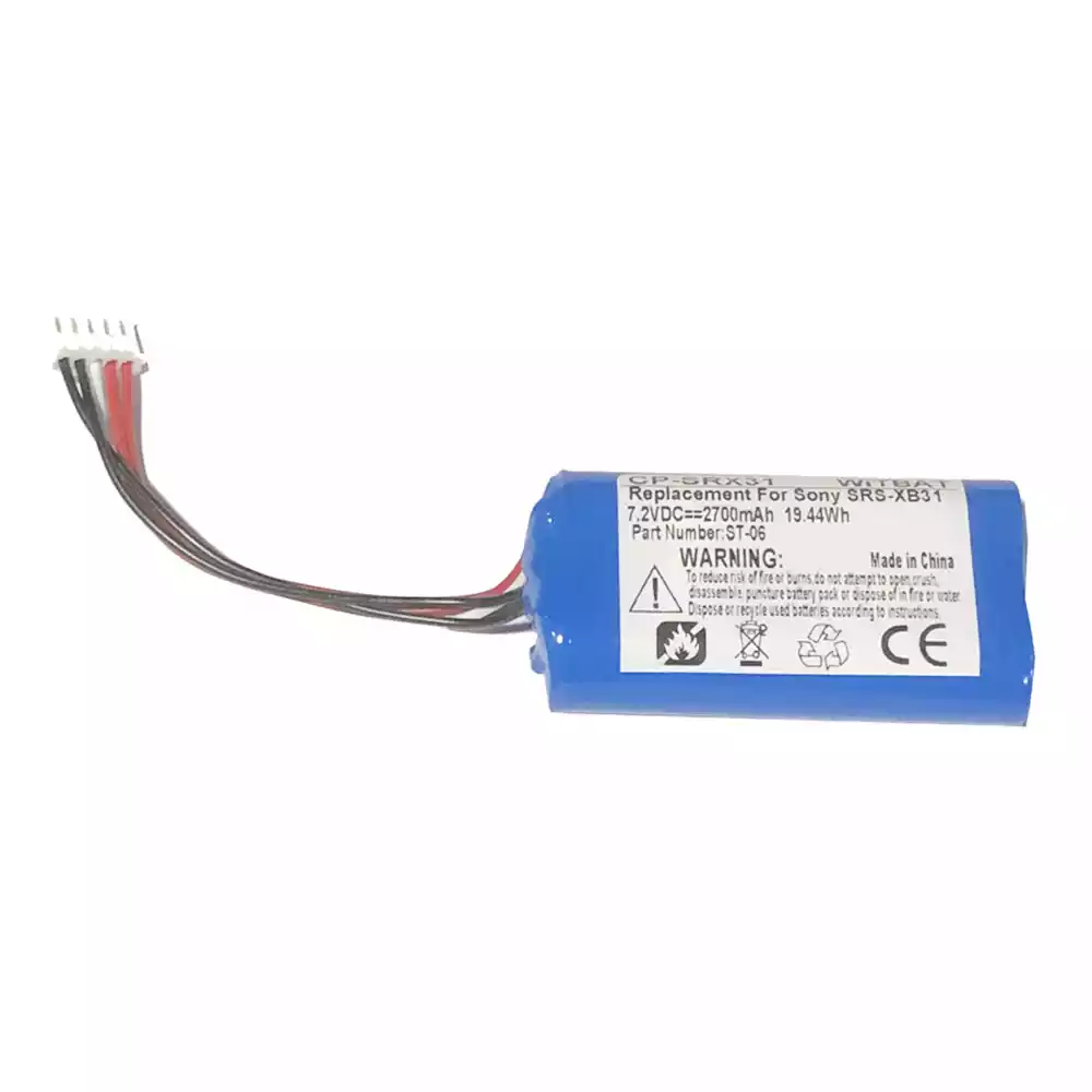 音箱 電池 適用於 Sony SRS-XB31,SRS-XB33,ST-06