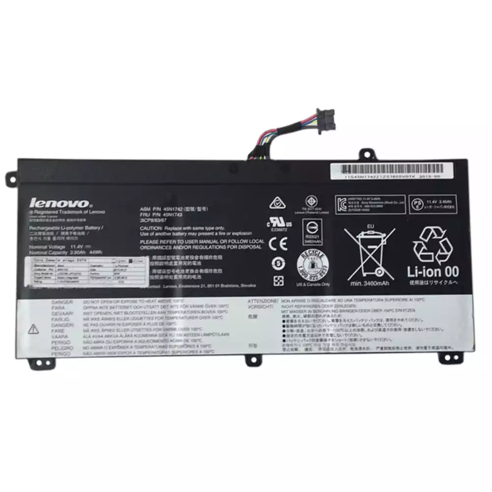 筆電 電池 適用於 [LENOVO]聯想 45N1742,45N1743