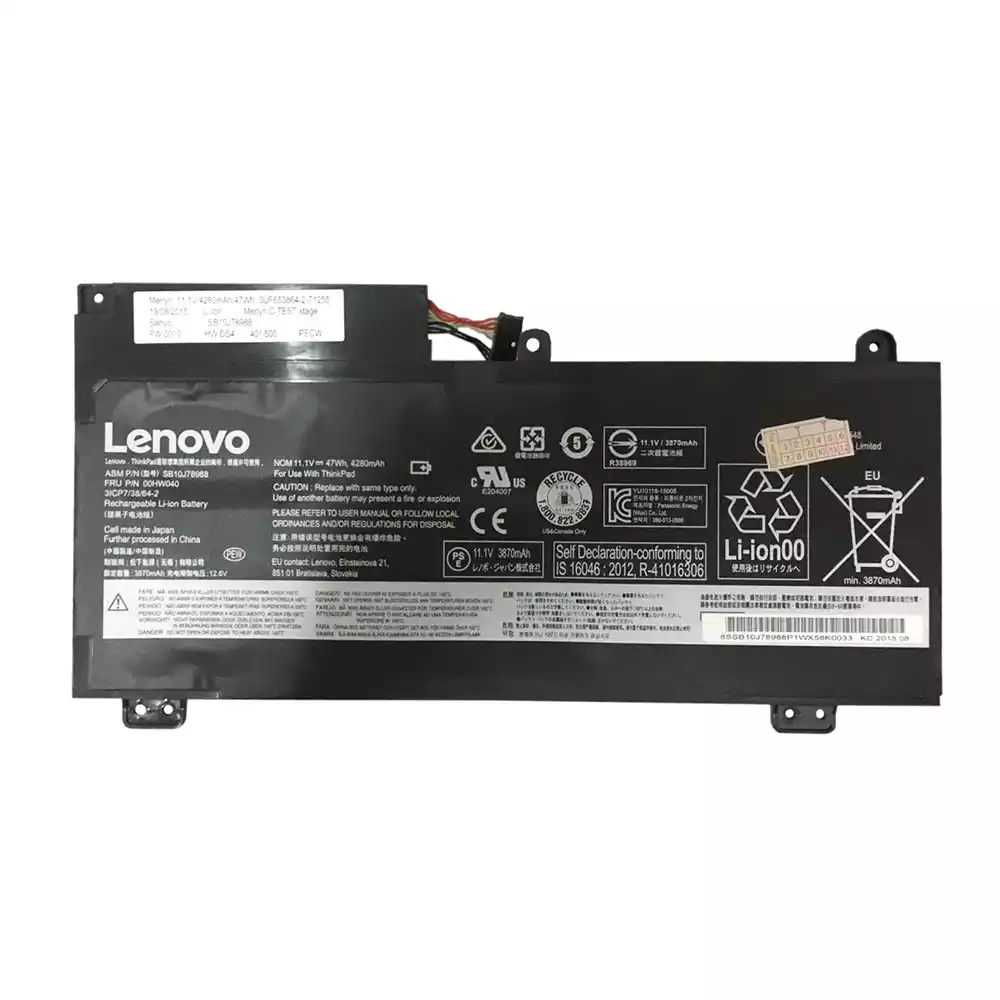 筆電 電池 適用於 [LENOVO]聯想 00HW040,00HW041