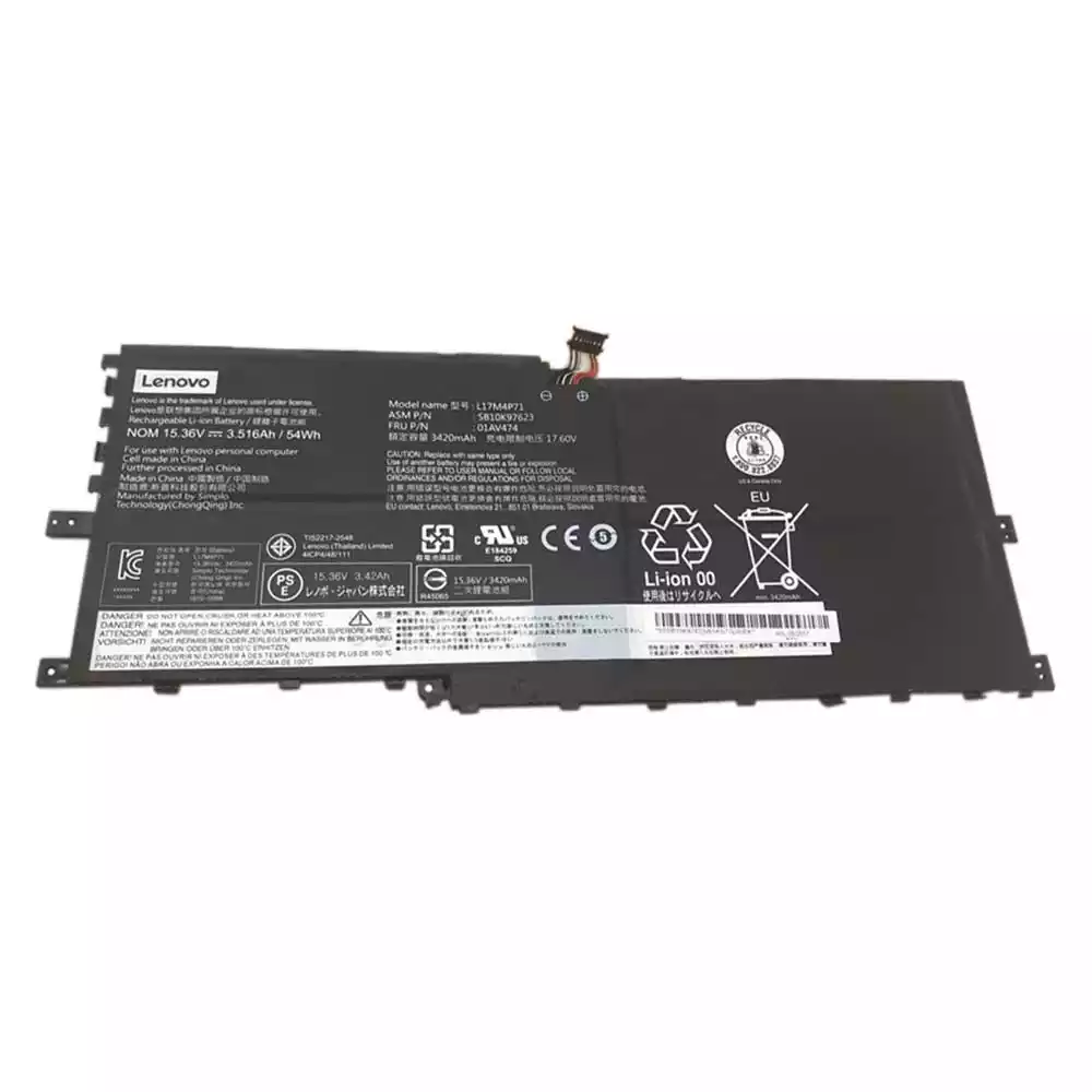 筆電 電池 適用於 [LENOVO]聯想 01AV474,SB10K97623