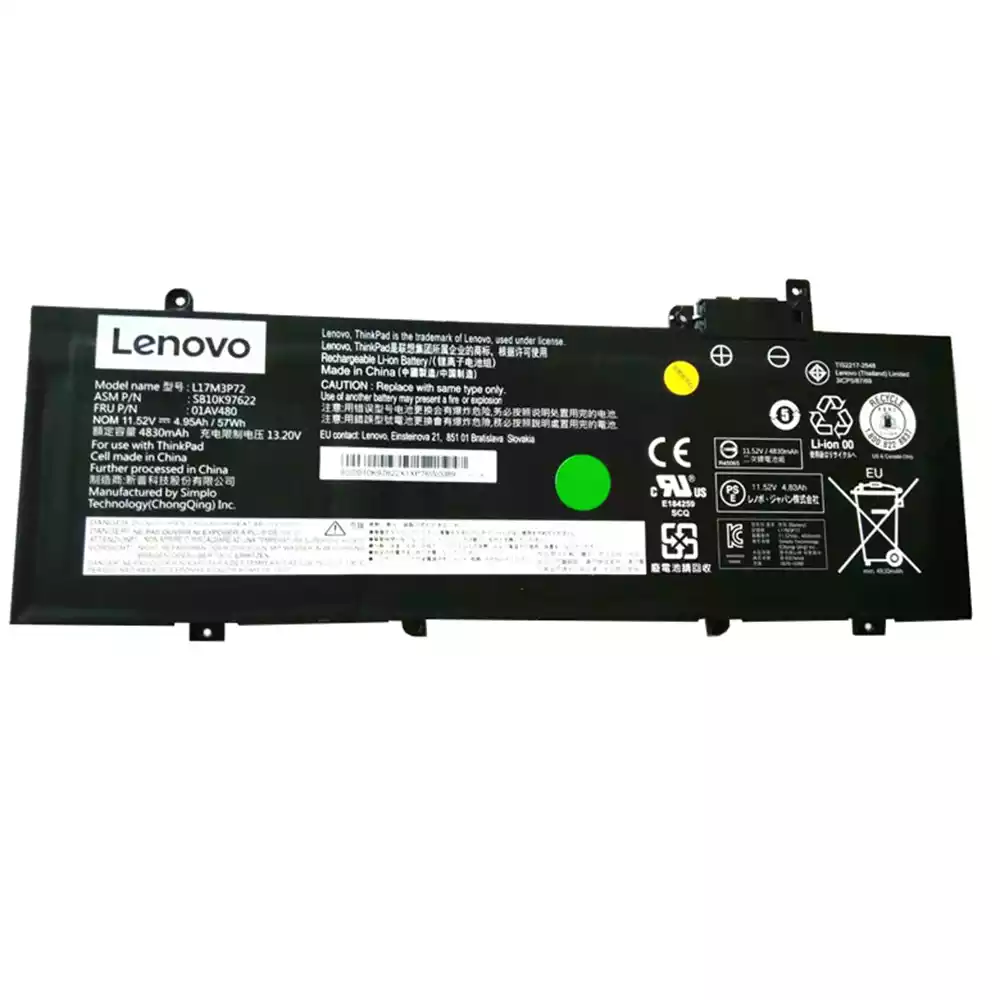筆電 電池 適用於 [LENOVO]聯想 01AV480,SB10K97622