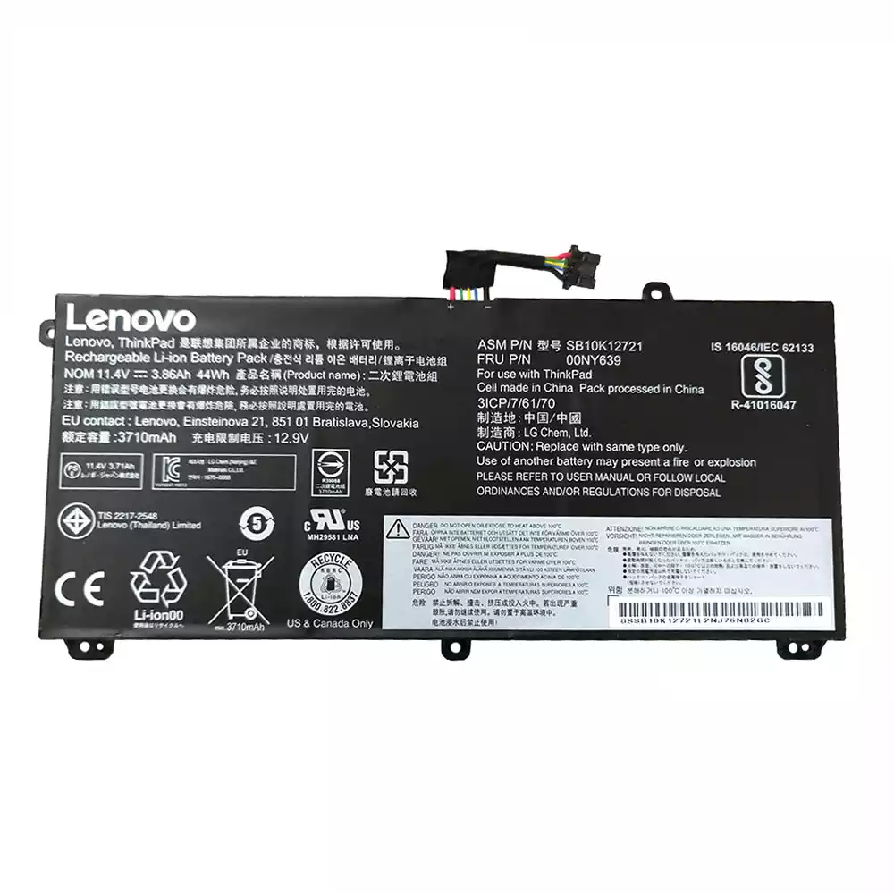 筆電 電池 適用於 [LENOVO]聯想 00NY639,SB10K12721
