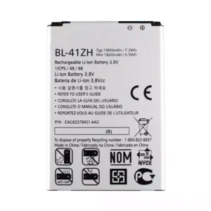全新電池 BL-41ZH 適用於 LG L50,H340,H345,MS345,H343,C40,D213N,LS665