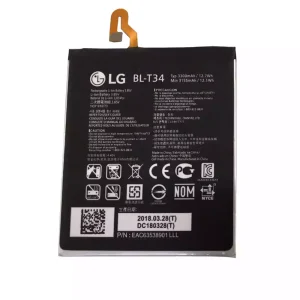 全新電池 BL-T34 適用於 LG V30,H930