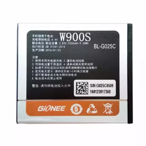 全新電池 BL-G025C 適用於 GIONEE W900S