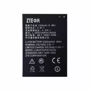 全新電池 Li3823t43p3h735350 適用於 ZTE Q802t,v975,N986,Q801L,Q801U,u988s,n986