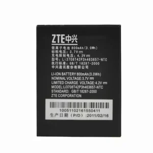 全新電池 Li3708T42P3h463657 適用於 ZTE F290,N281,Z221,Z222