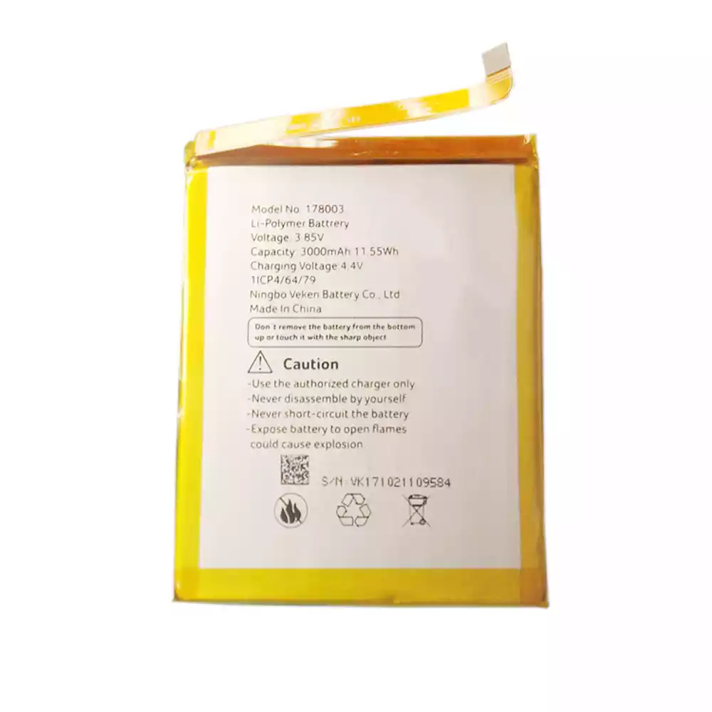 全新電池 178003 適用於 Vernee M5