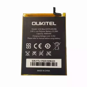 全新電池 適用於 OUKITEL U16 MAX
