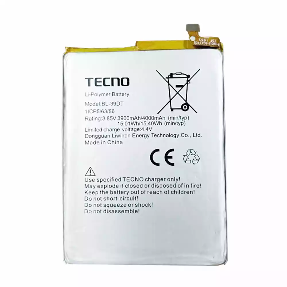 全新電池 適用於 TECNO BL-39DT