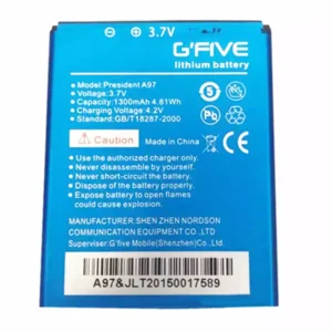 全新電池 適用於 GFIVE president A97