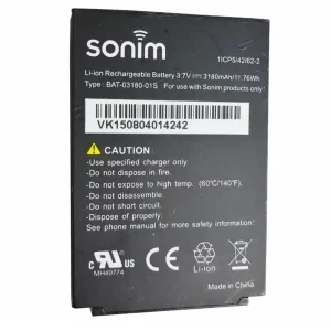 全新電池 BAT-03180-01S 適用於 Sonim XP5,XP5700