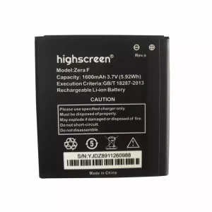 全新電池 適用於 Highscreen Zera F (Rev.S)
