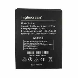 全新電池 適用於 Highscreen Spider