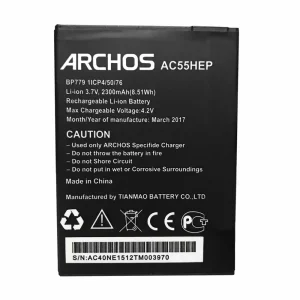 全新電池 適用於 ARCHOS AC55HEP