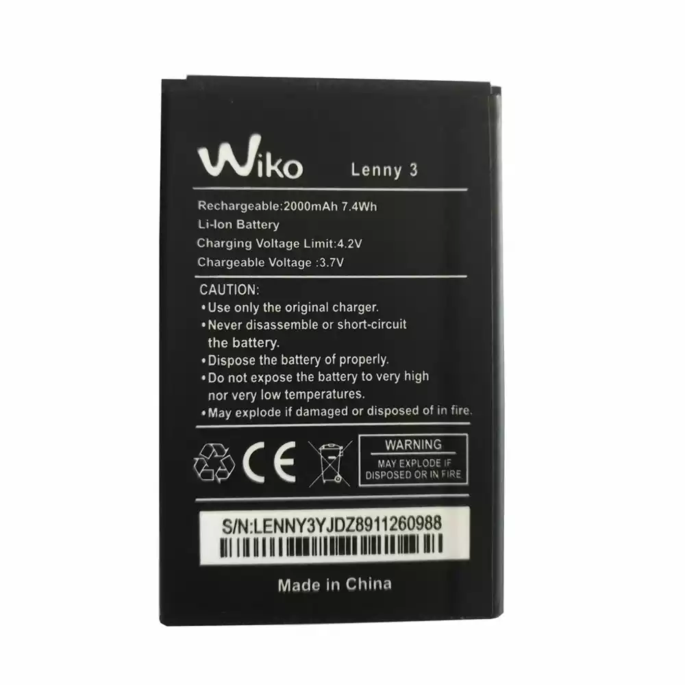 全新電池 適用於 Wiko Lenny 3