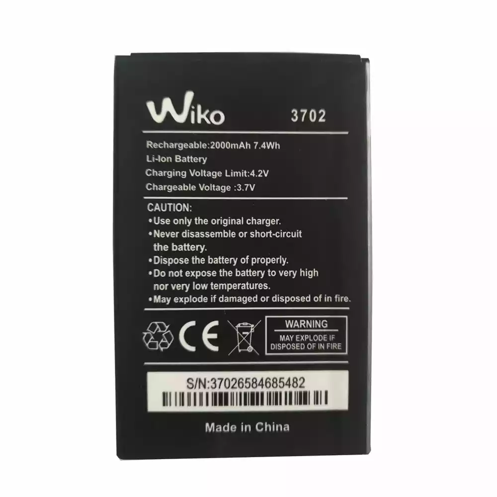 全新電池 適用於 Wiko 3702