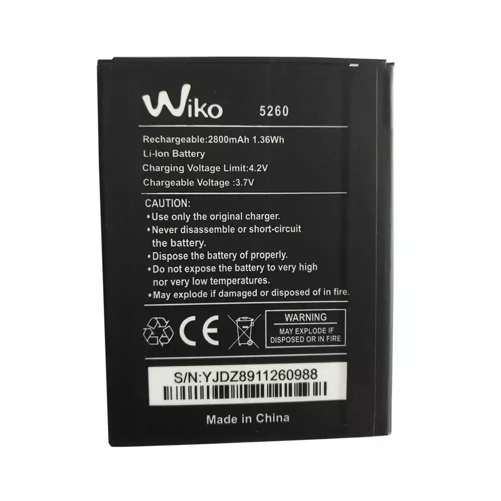 全新電池 適用於 Wiko 5260