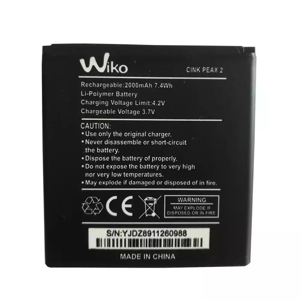 全新電池 適用於 Wiko Cink Peax 2