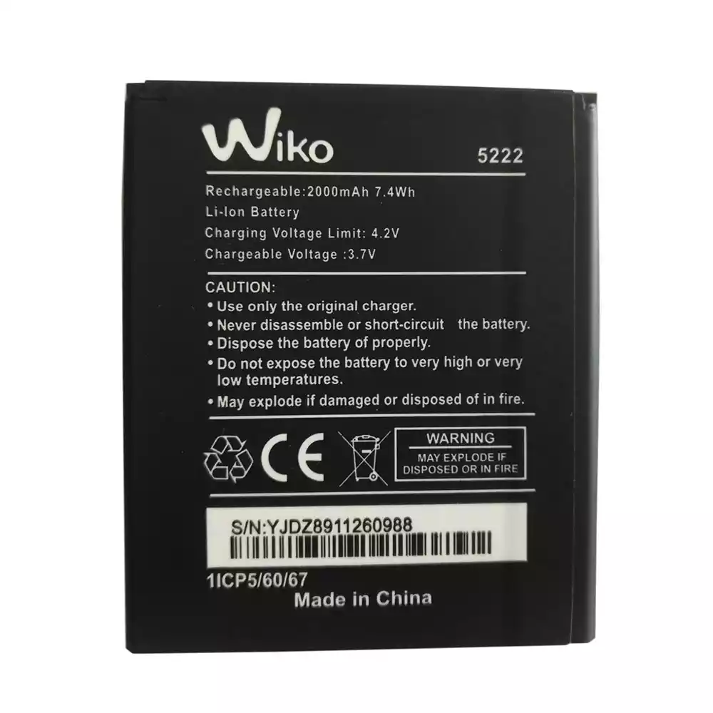 全新電池 適用於 Wiko 5222