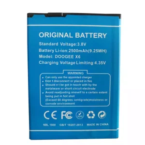 全新電池 適用於 DOOGEE X6