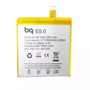 全新電池 適用於 BQ E5.0