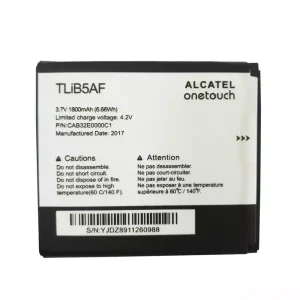 全新電池 TLiB5AF 適用於 Alcatel onetouch OT997,5035