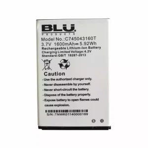全新電池 適用於 BLU C745043160T