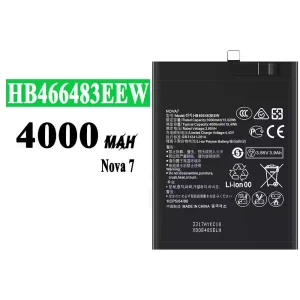 全新電池 HB466483EEW 適用於 HUAWEI Nova 7 SE/Nova 7 Pro/Honor 30 pro/P40 Lite 5G/Honor 30/Honor 30 PRO+/Honor 30S/Nova 7 SE 5G