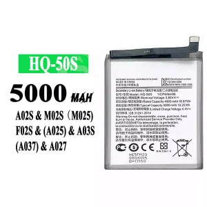 全新電池 HQ-50S 適用於 Samsung A02S/M02S/M025/F02S/A025/A03S/A037/A027