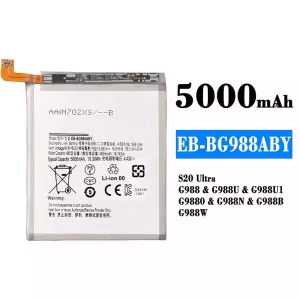 全新電池 EB-BG988ABY 適用於 Samsung S20 Ultra