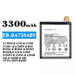 全新電池 EB-BA750ABU 適用於 Samsung A7 2018/A8S/A9 Pro 2019/A60S