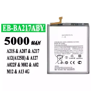 全新電池 EB-BA217ABY 適用於 Samsung A21S/A207/A217/A12(A125H)/A127/A022F/M02/A02/M12/A13 4G