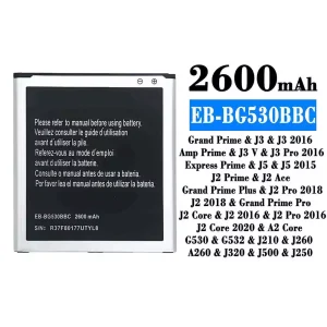 全新電池 EB-BG530BBC 適用於 Samsung J3/J3 2016/J3 Pro 2016/J5/J5 2015