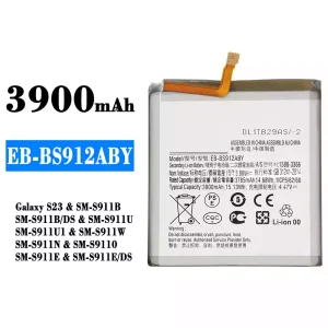 全新電池 EB-BS912ABY 適用於 Samsung Galaxy S23