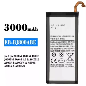 全新電池 EB-BJ800ABE 適用於 Samsung J6/J6 2018/A6/A6 2018