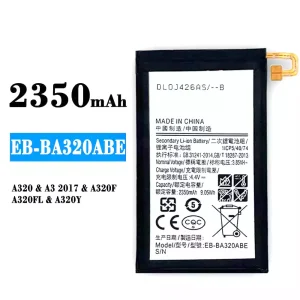 全新電池 EB-BA320ABE 適用於 Samsung A3 2017