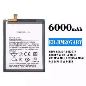 全新電池 EB-BM207ABY 適用於 Samsung M30S/M21/M21S/F41